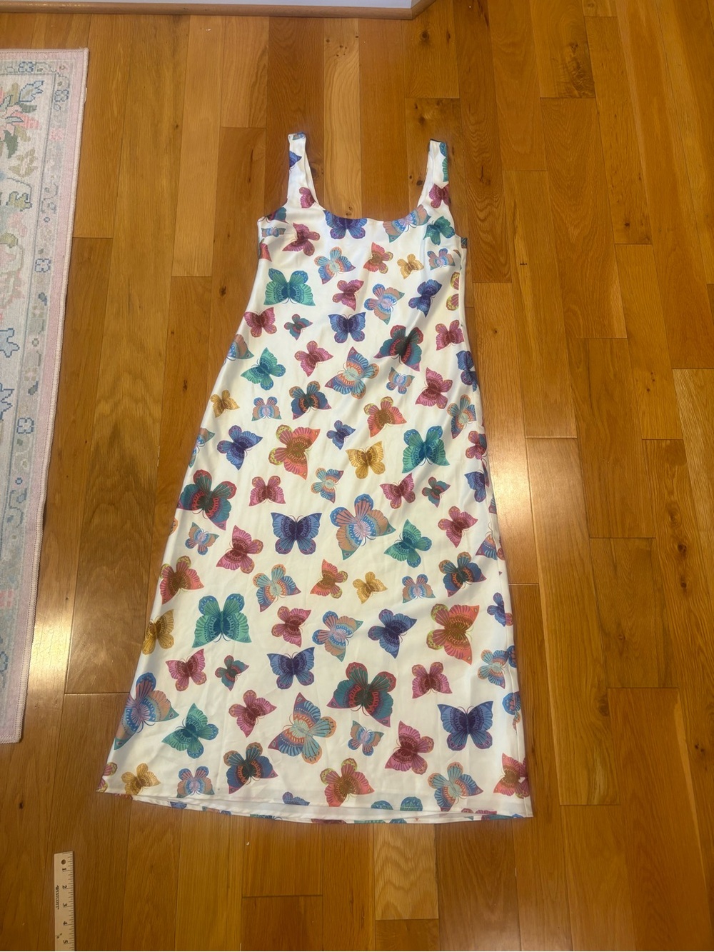Show Me Your Mumu Serenade Slip Dress Size Large Butterly Pattern - Picture 3 of 7